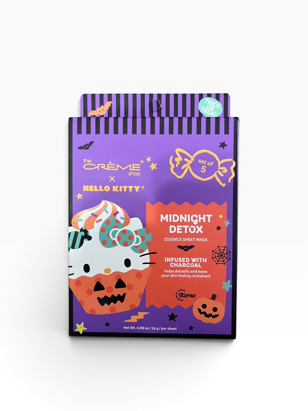 The Crème Shop x Hello Kitty Halloween Midnight Detox Sheet Masks – Set of 5